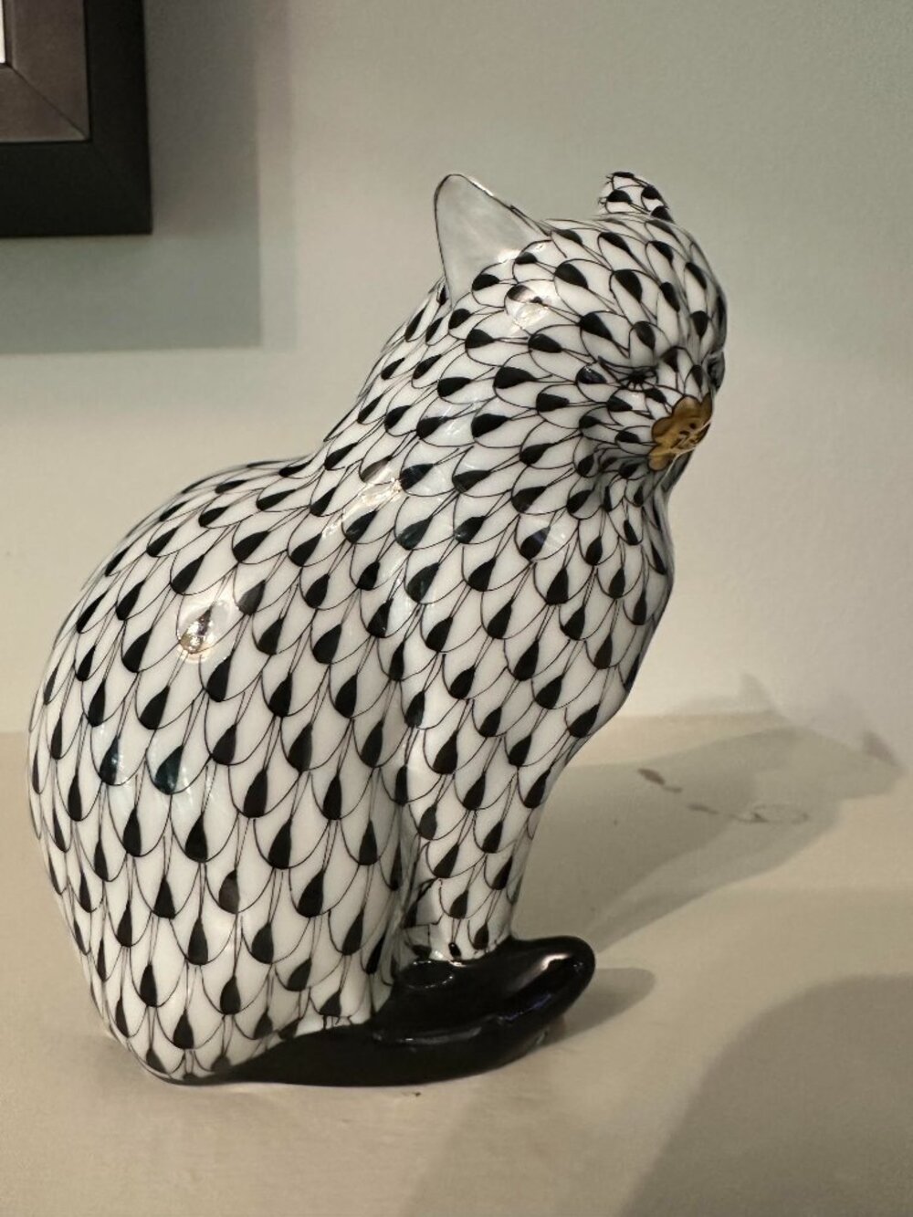 Herend Figurine- Sitting Persian Cat